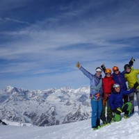 <strong>Am Plateau du Couloir - die Schlüsselstelle geschafft!</strong> <span class=>© Felix Autor</span>