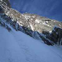 <span><strong>Hier beginnt der Gully mit dem Steilaufschwung ganz oben</strong> <span class=>© Timo Moser</span></span>