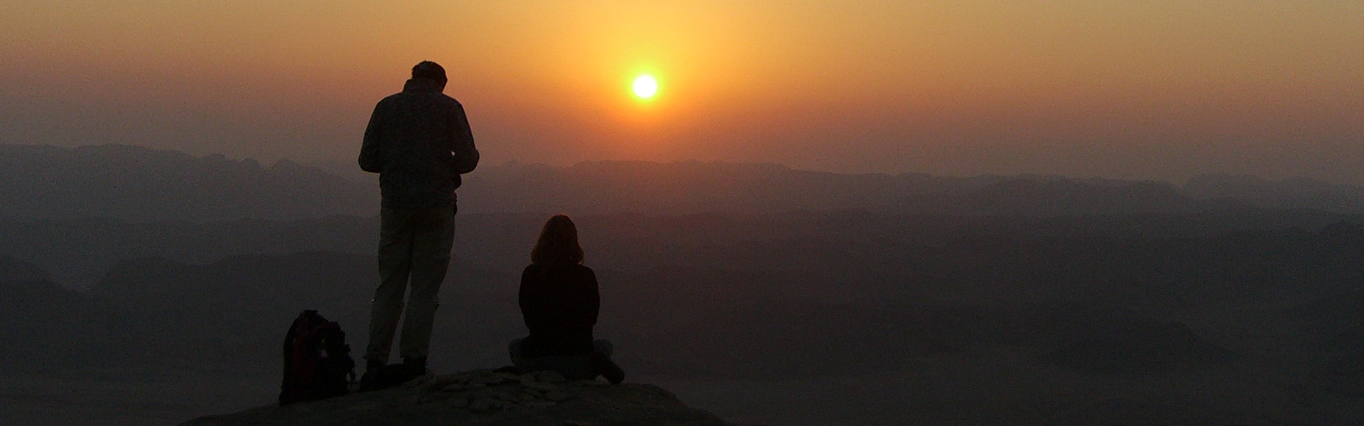 Hansjörg Lindenthaler beim Abendlicht in Sinai