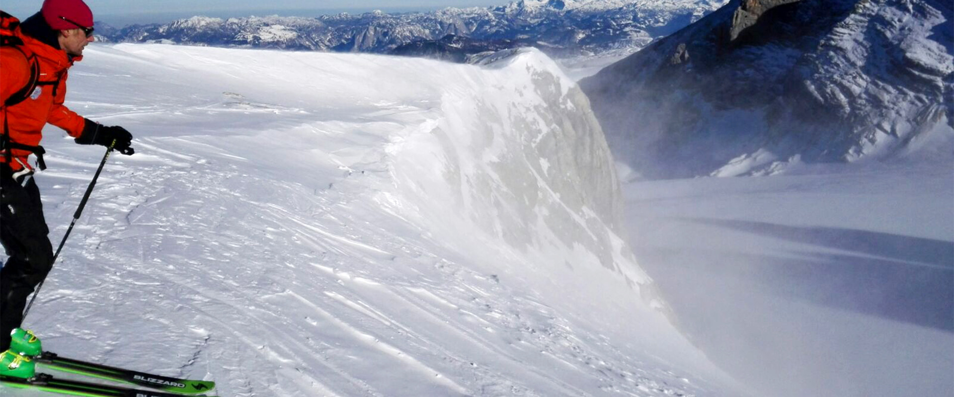 Bergführer Martin Franzl bei einer Skitour im Salzburgerland (Österreich).