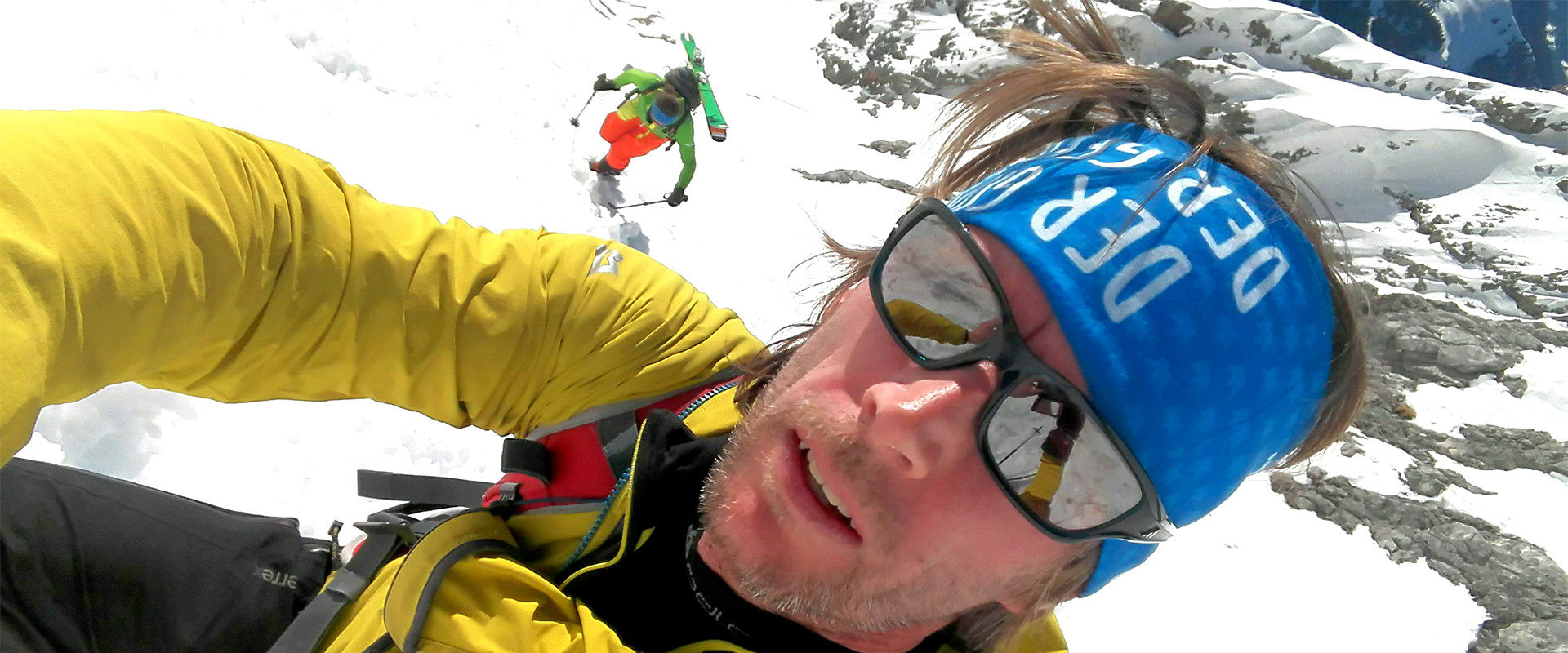 Bergführer Martin Franzl bei einer Skitour im Gosaukamm am Dachstein