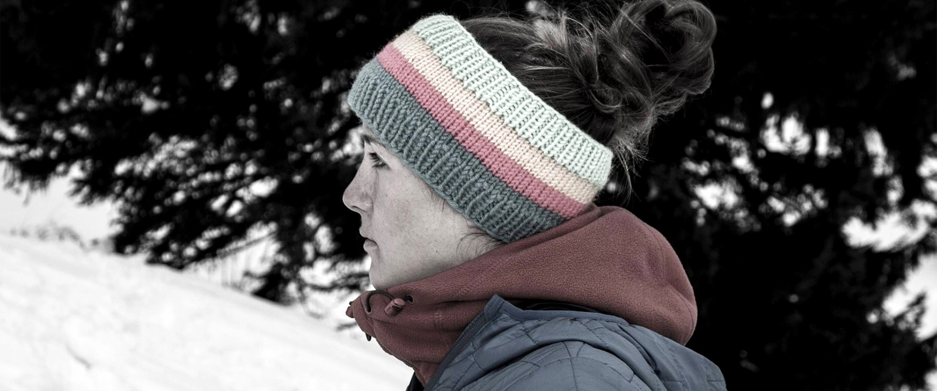 Stefanie Schider im Winter unterwegs