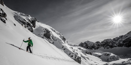 Skitourengeher im Aufstieg