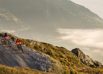 Thumbnail http://Abendliche%20Abfahrt%20mit%20dem%20Mountainbike%20in%20den%20Alpen%20/%20Österreich